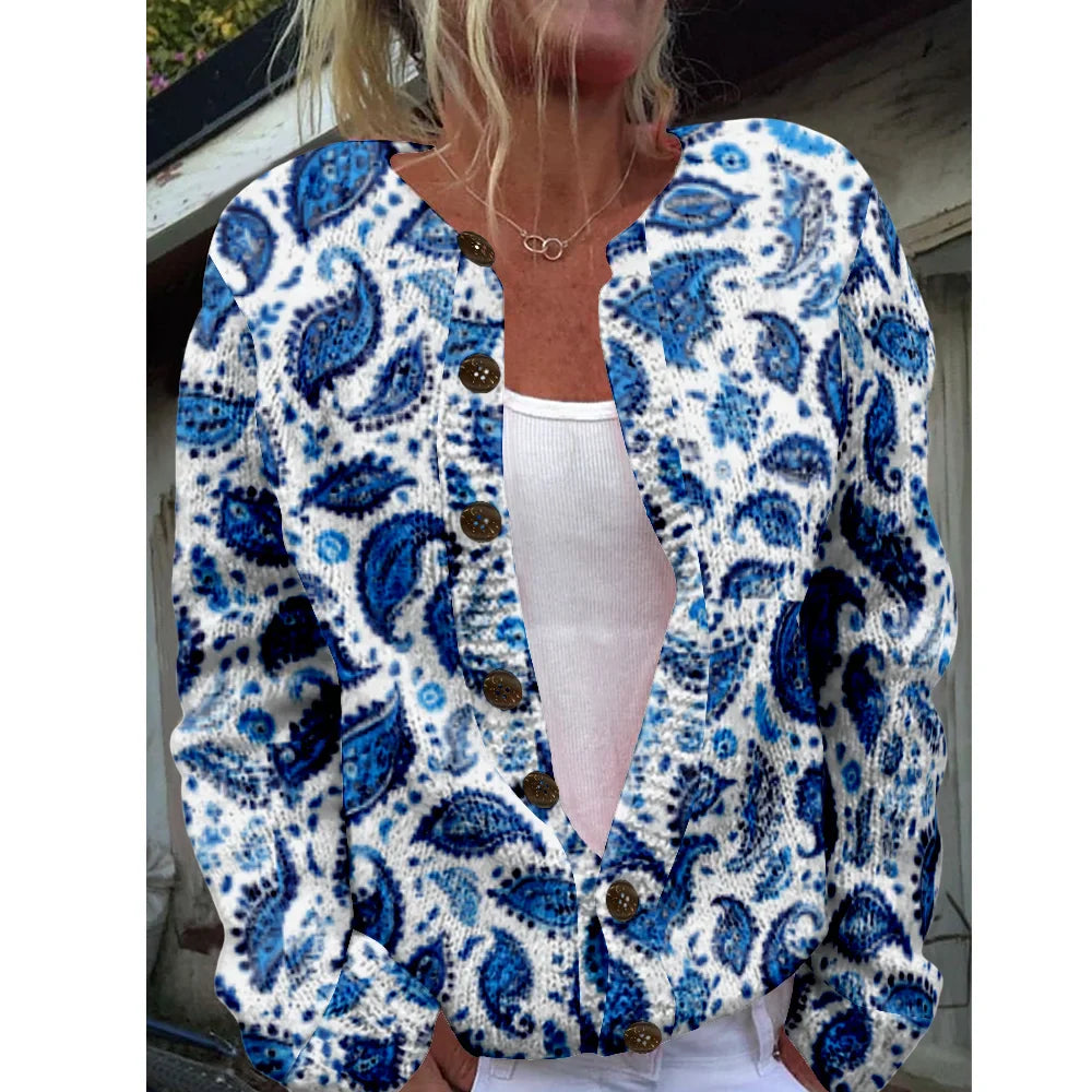 Giselle | Chic Printed Cardigan