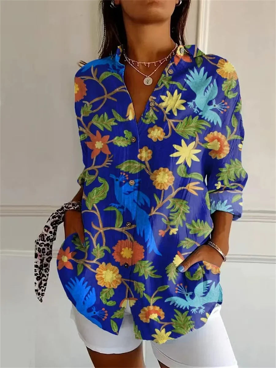 Aerindel™ | Elegant Loose Fit Plus Size Shirt