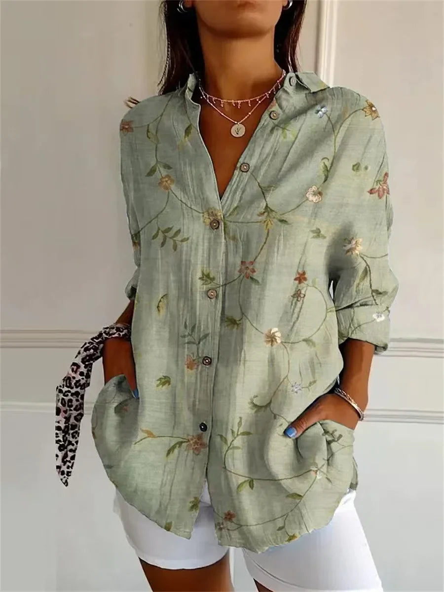 Kaelirae™ | Elegant Loose Fit Plus Size Shirt