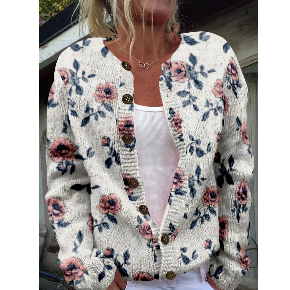 Leya | Chic Cardigan with Print