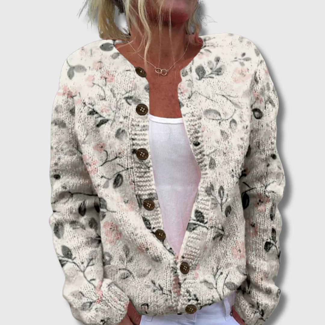 Beverly - Chic Cardigan with Print