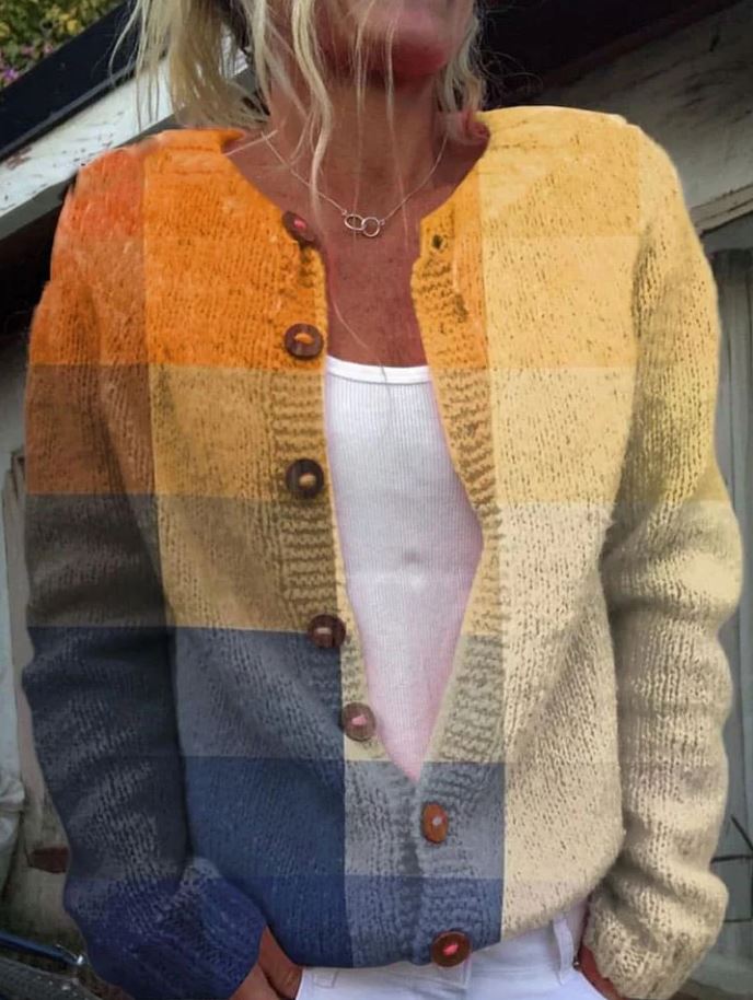 Orla | Geometric Print Cardigan