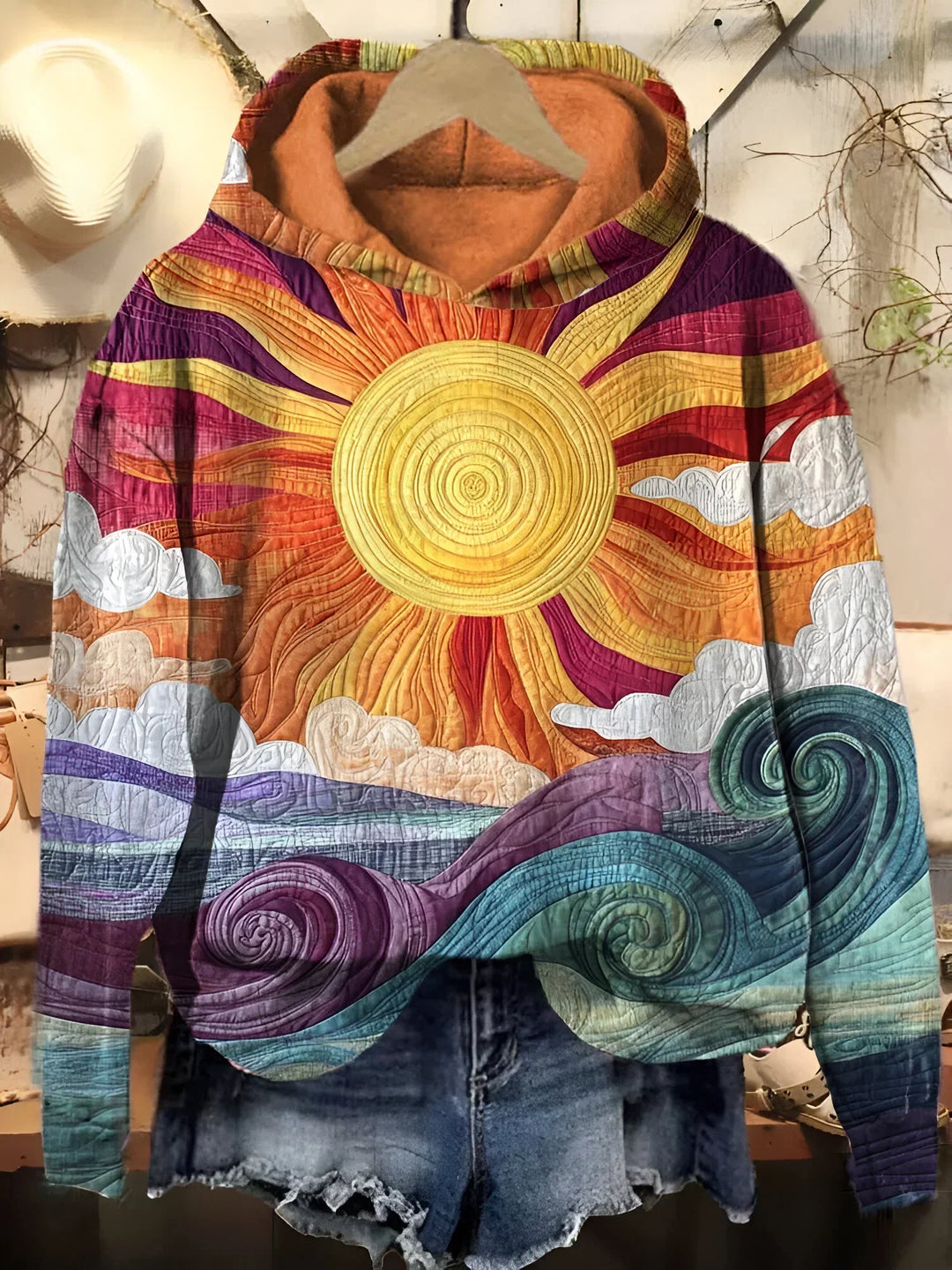 Indy | Vintage Sunburst Hoodie