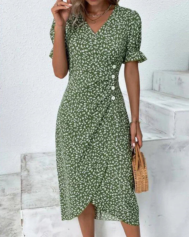 Emrie | Elegant Floral Print Dress