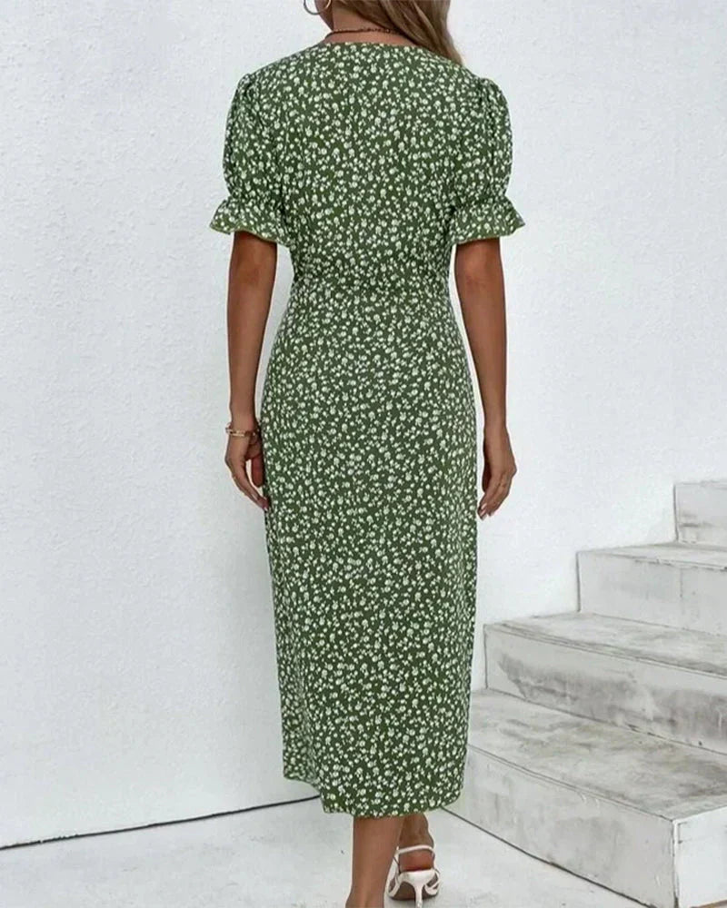 Emrie | Elegant Floral Print Dress
