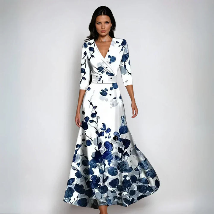 Quinn | Elegant Floral Wrap Dress