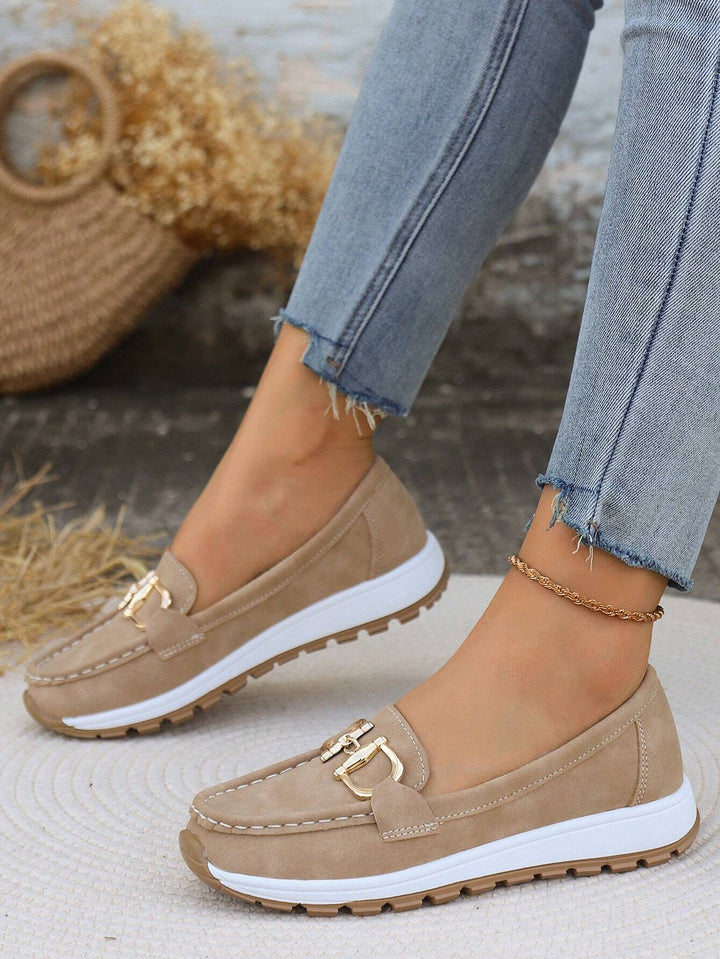 Clara | Flat Buckle Loafers