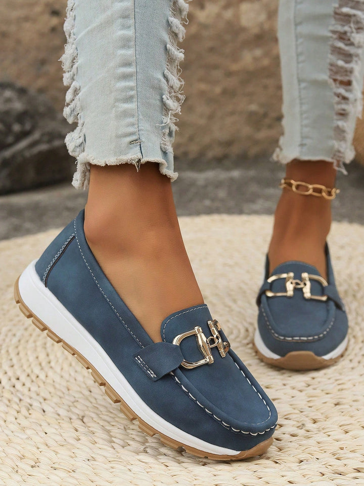 Clara | Flat Buckle Loafers