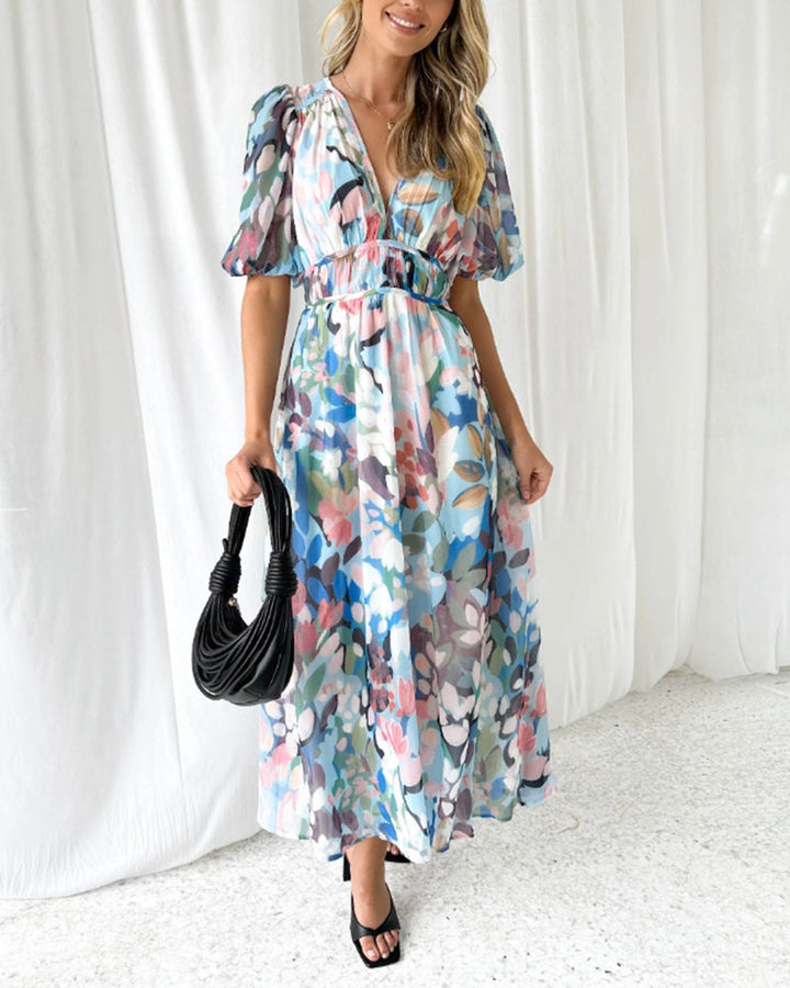 Tian | Elegant floral dress
