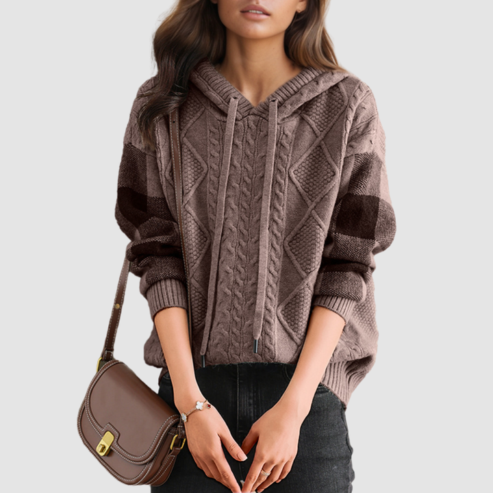Leonie | Jacquard Hooded Sweater