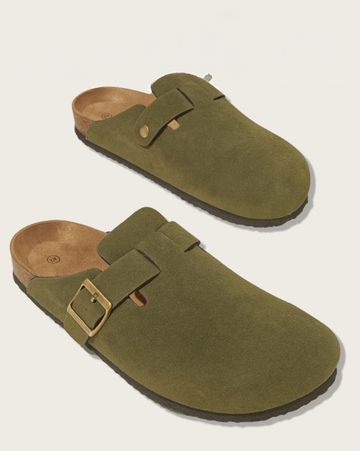 Amara | Genuine Suede Clogs