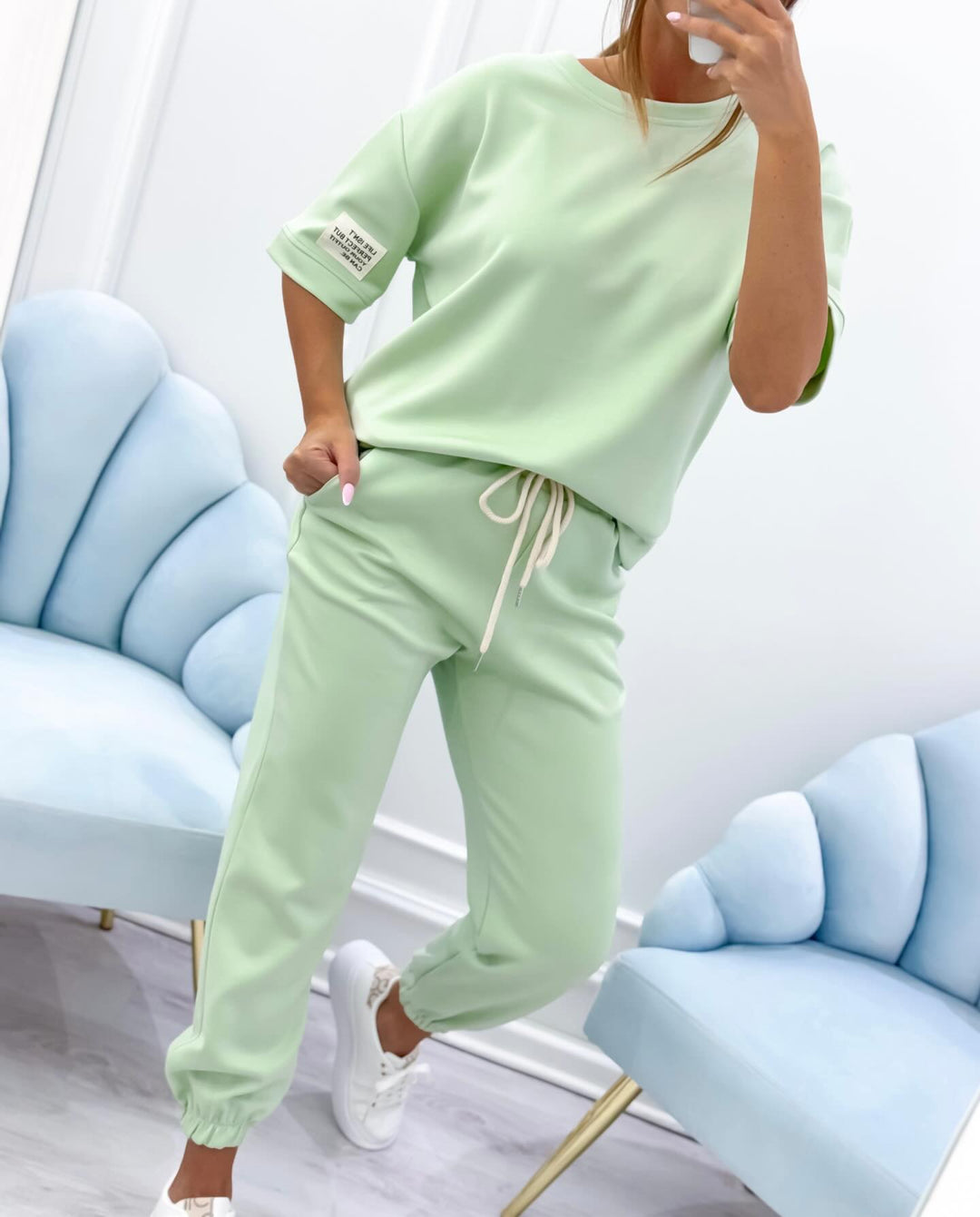 Leana | Short Sleeve Lounge Set