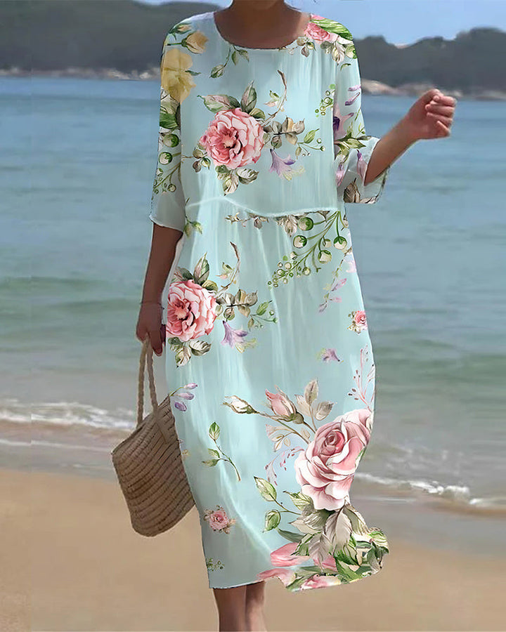 Angi | Elegant floral dress