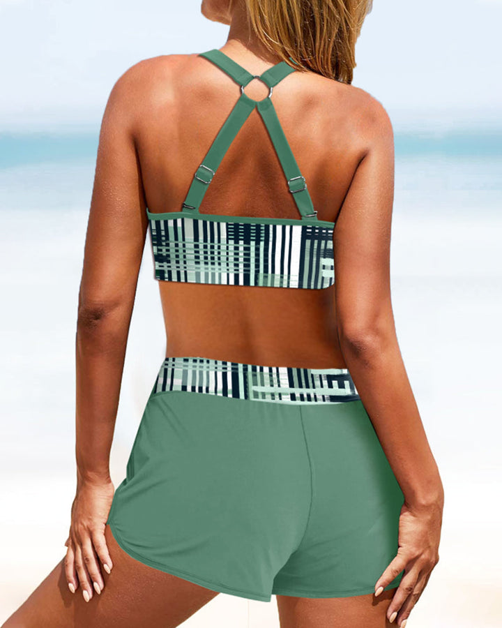 Janette – High-Waist Ribbed Bikini