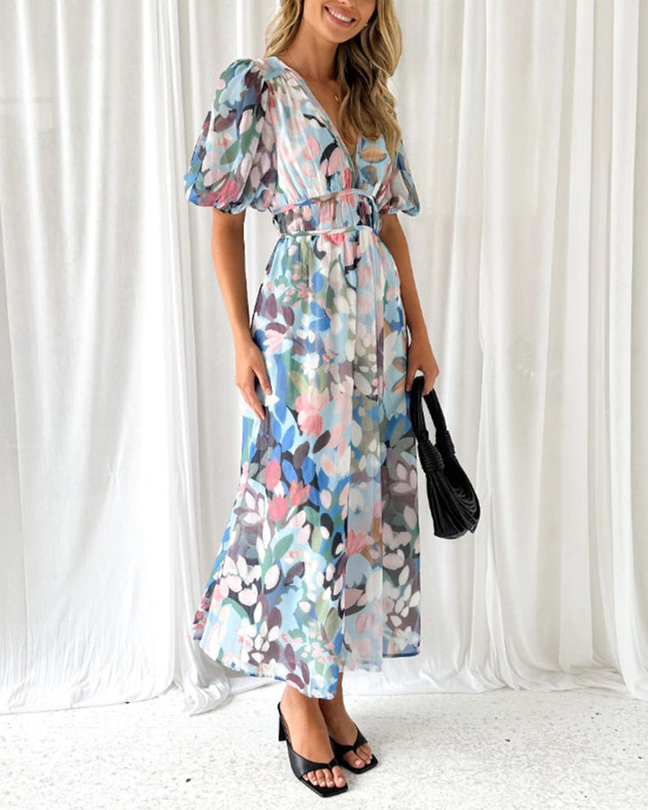 Tian | Elegant floral dress