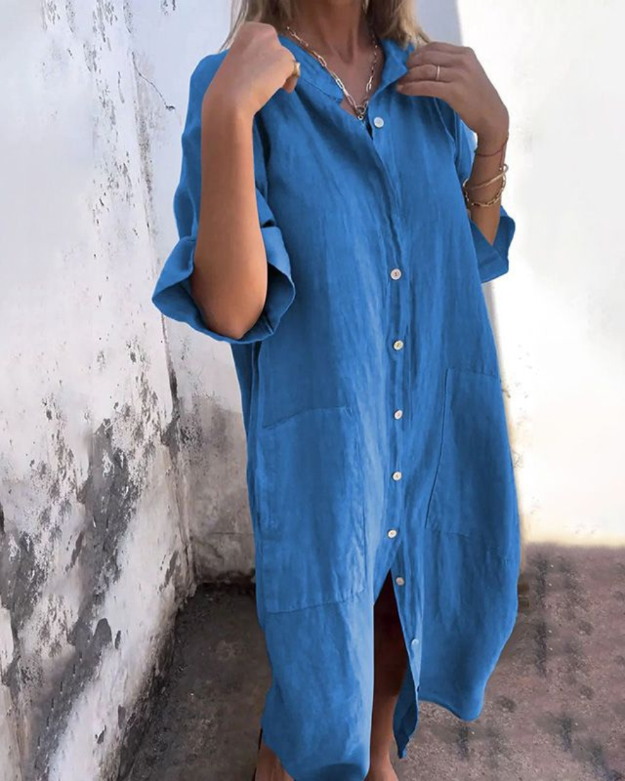 Bella | Ibiza Style Casual Shirt Dress