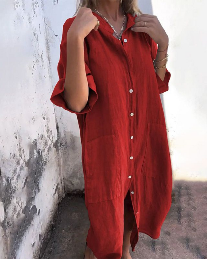 Bella | Ibiza Style Casual Shirt Dress