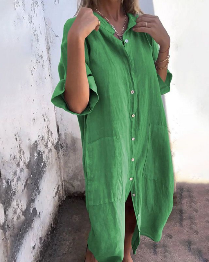 Bella | Ibiza Style Casual Shirt Dress