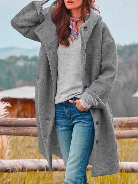 Clara | Merino Buttoned Coat