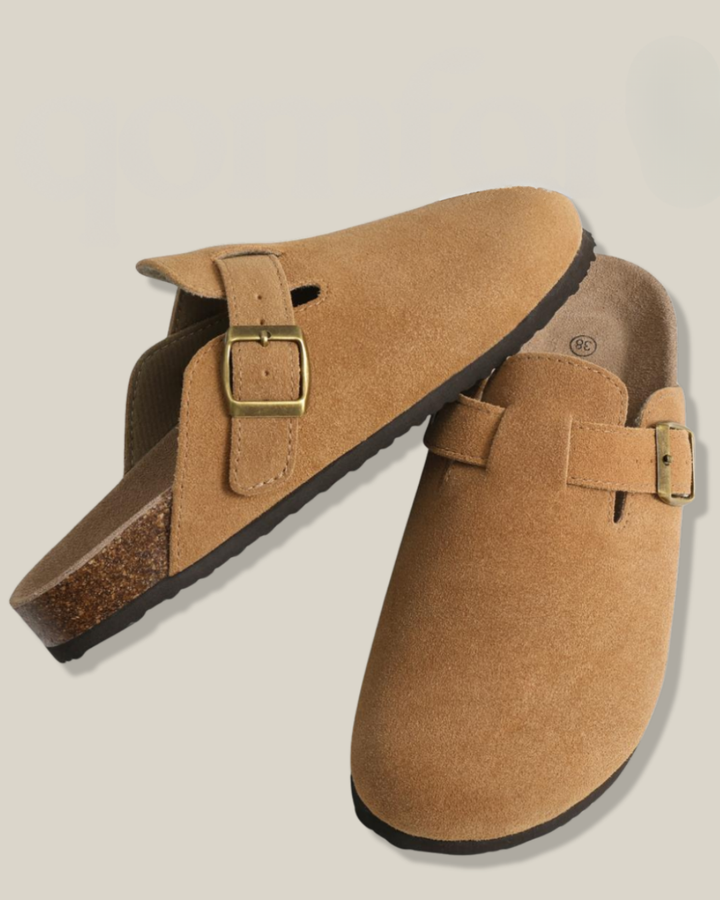 Amara | Genuine Suede Clogs