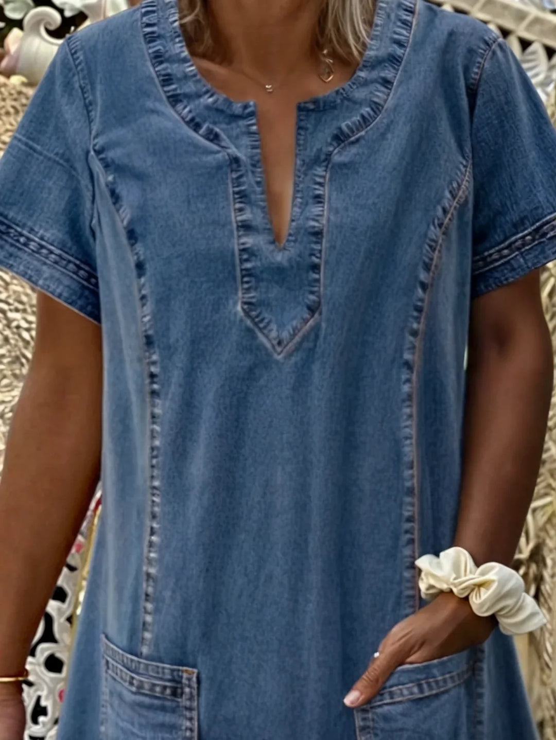 Thavina | Soft Denim Dress