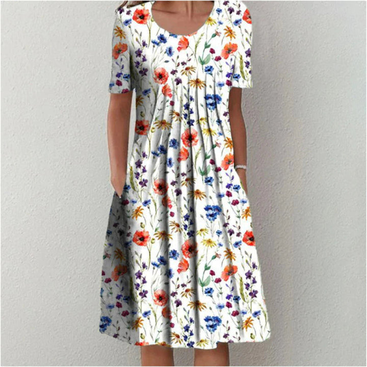 Auralyn | Elegant and Casual Floral Dress with Pockets