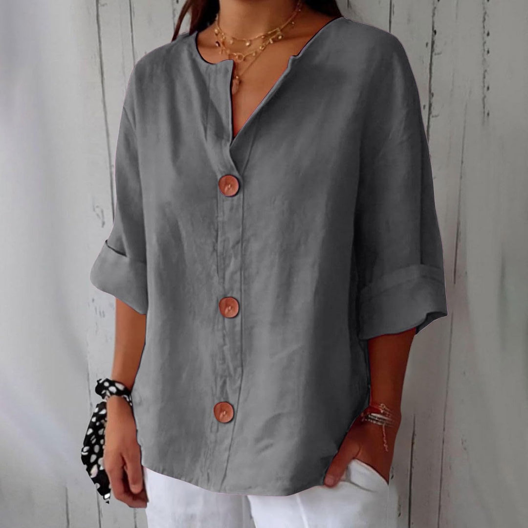 Levi | Sublimated Casual Linen Blouse