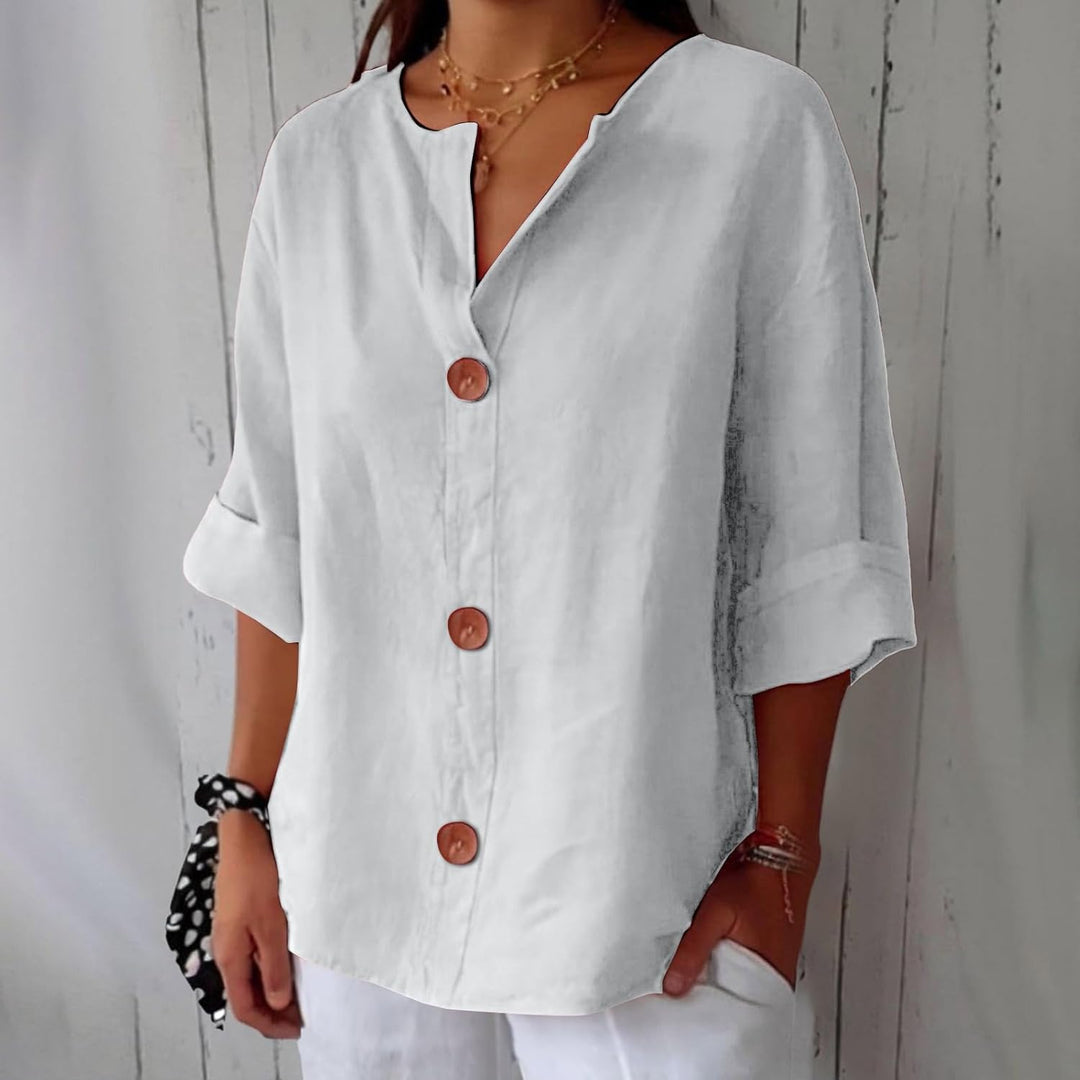 Levi | Sublimated Casual Linen Blouse