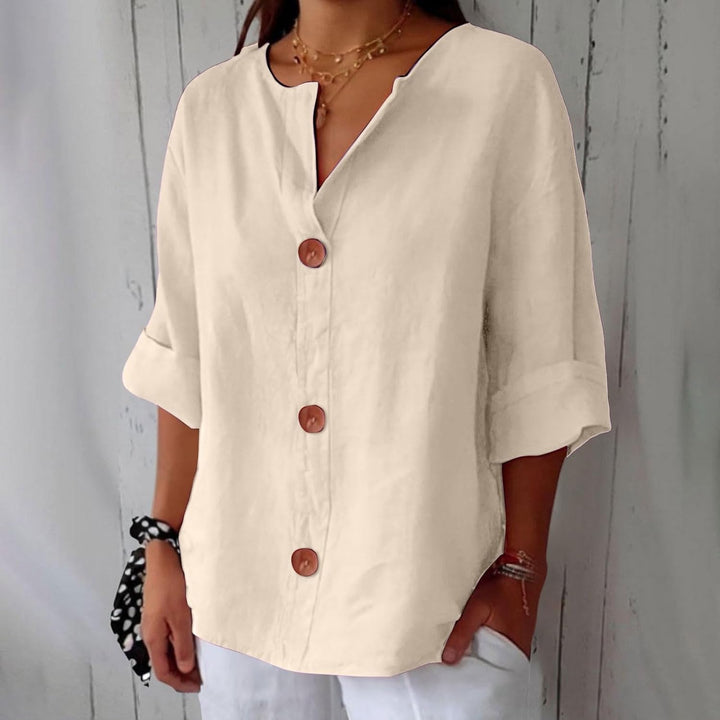 Levi | Sublimated Casual Linen Blouse
