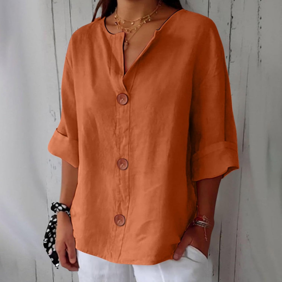 Levi | Sublimated Casual Linen Blouse