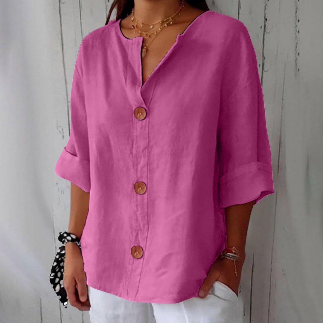 Levi | Sublimated Casual Linen Blouse