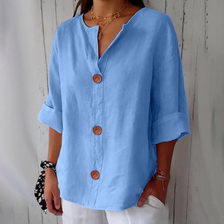 Levi | Sublimated Casual Linen Blouse