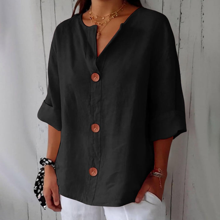 Levi | Sublimated Casual Linen Blouse