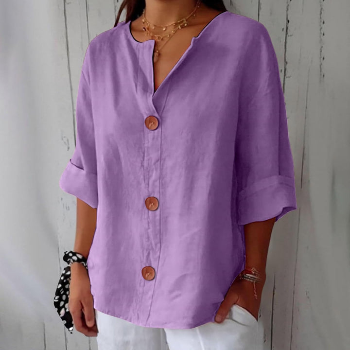 Levi | Sublimated Casual Linen Blouse