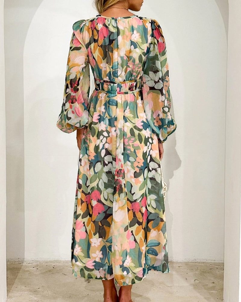 Tian | Elegant floral dress