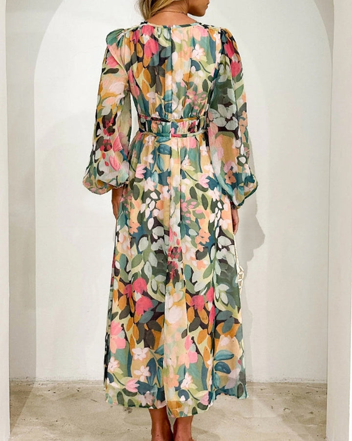 Tian | Elegant floral dress