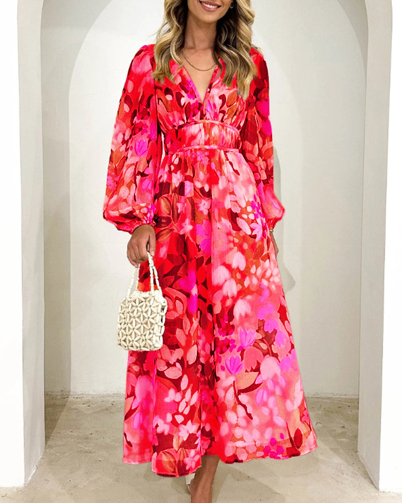 Tian | Elegant floral dress