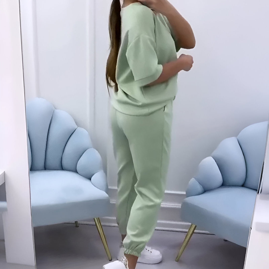 Leana | Short Sleeve Lounge Set