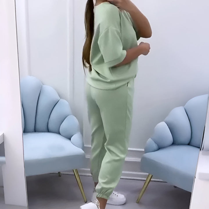 Leana | Short Sleeve Lounge Set
