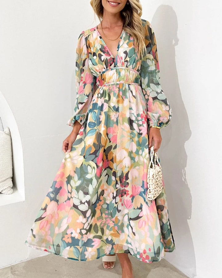 Tian | Elegant floral dress