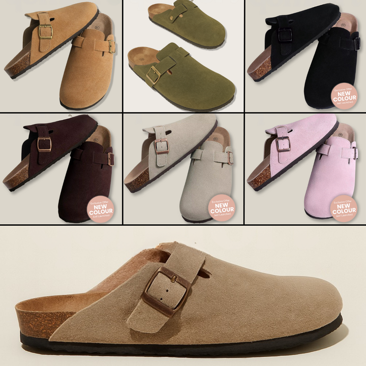 Amara | Genuine Suede Clogs