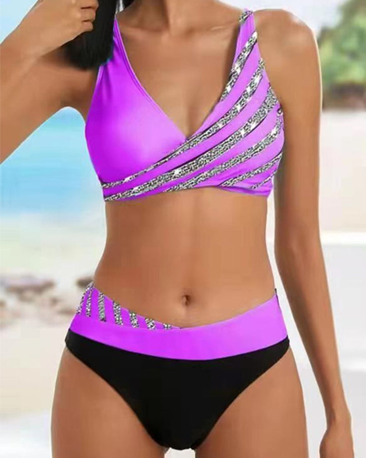 Mona – Printed Bikini in Warm Tones