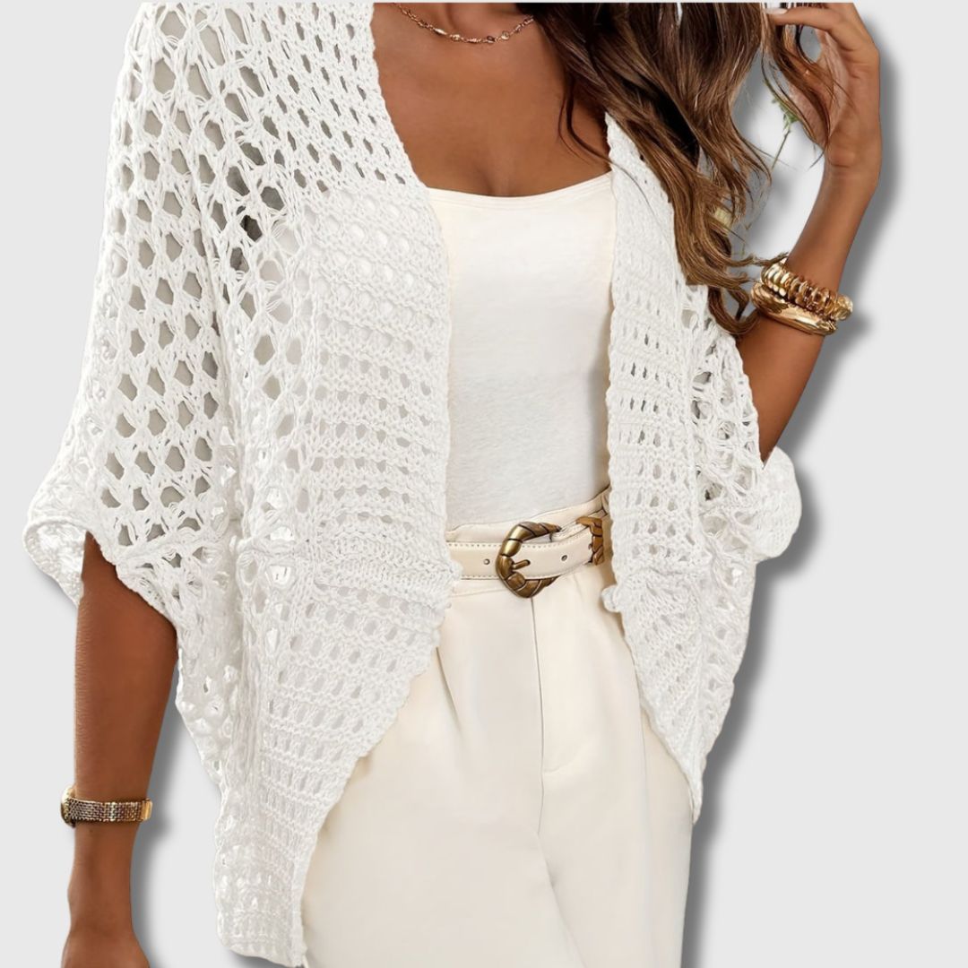 Amandine - Elegant Crochet Cardigan for Women with a Refined Look