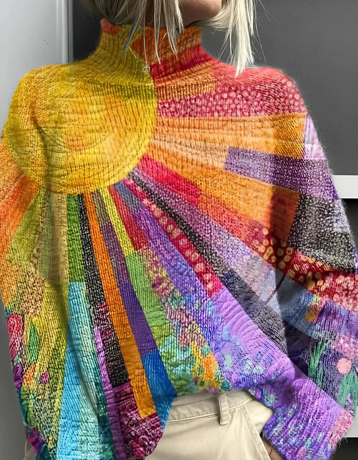 Lilibeth | Colourful Turtleneck Sweater