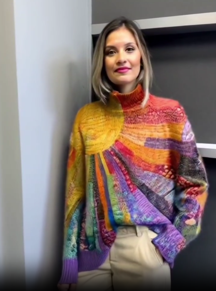 Lilibeth | Colourful Turtleneck Sweater