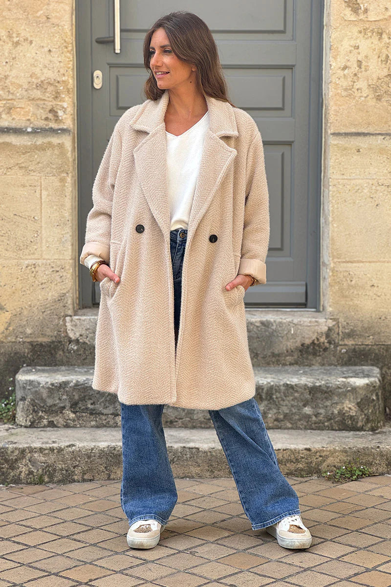 Elora™ | Long Knit Cardigan Coat