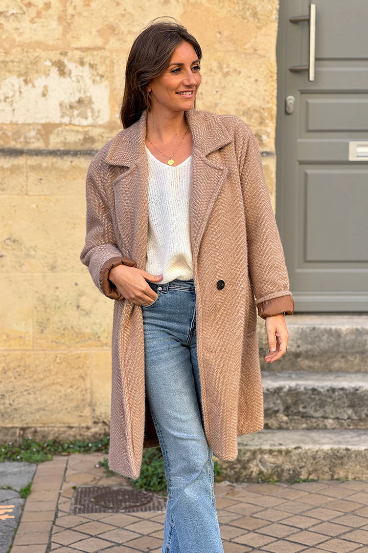 Elora™ | Long Knit Cardigan Coat