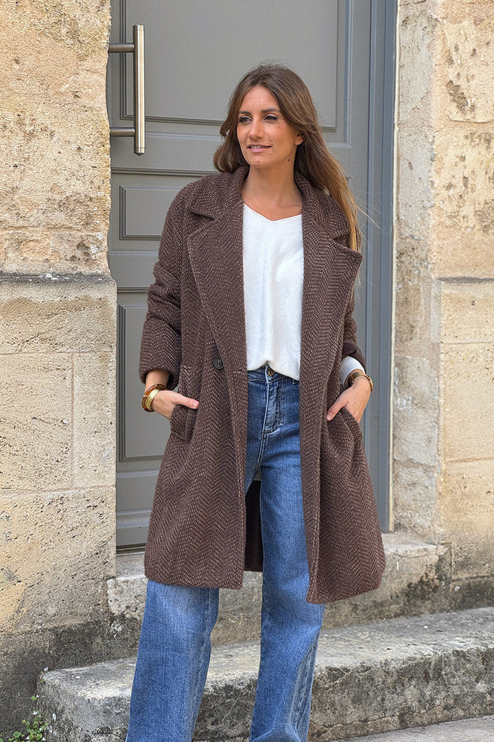 Elora™ | Long Knit Cardigan Coat