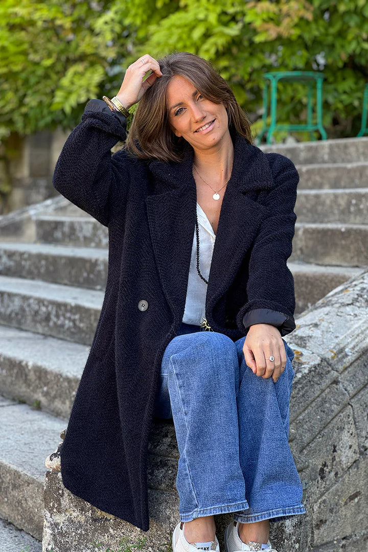 Elora™ | Long Knit Cardigan Coat