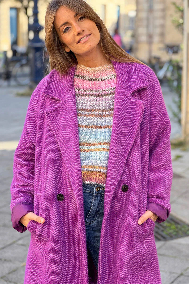 Elora™ | Long Knit Cardigan Coat